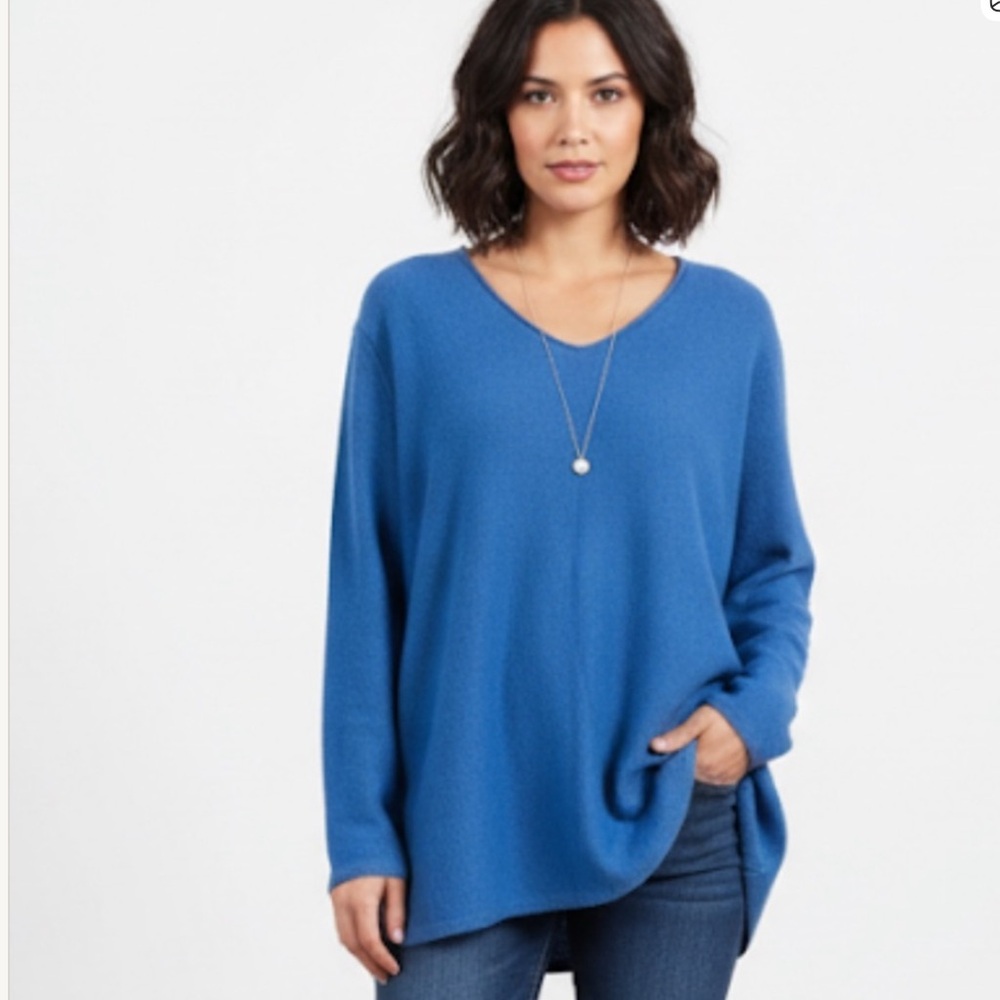 Vintage Mark and Fore Blue Cashmere Oversized Sweater Medium